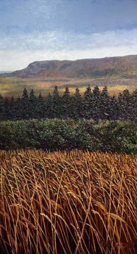Layers Of the Valley by Debra Lynn Carroll - Artist Painting & Showing Onsite At the Gallery