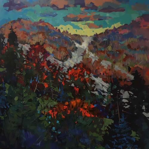 Autumn the Blue Mountains by Brian Buckrell - Artist Showing Onsite At the Gallery