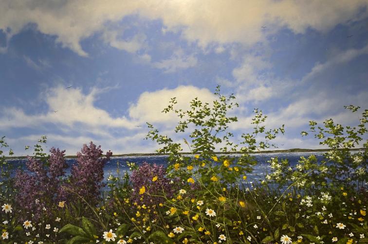 Beauty In the Breeze by Lorne McDermott - Artist Painting & Showing Onsite At the Gallery