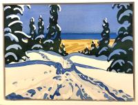 Escarpment Blue by Gill Cameron - Artist Showing Onsite At the Gallery
