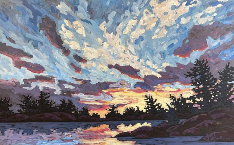 Evening Light by Jennifer Woodburn - Artist Showing Onsite At the Gallery