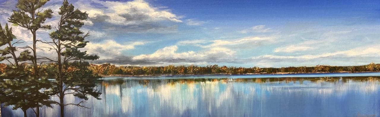 Creating Memories At the Lake by Janet Liesemer - Artist Showing Onsite At the Gallery