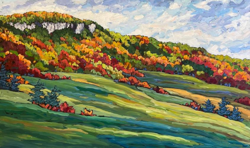 Autumn On Old Baldy by Jennifer Woodburn - Artist Showing Onsite At the Gallery