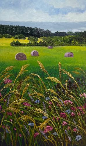 Colours of Summer by Debra Lynn Carroll - Artist Painting & Showing Onsite At the Gallery