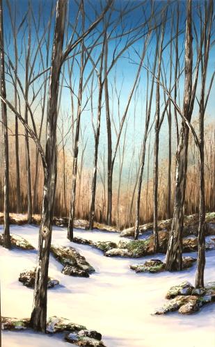 Hiking the Bruce Trail by Janet Liesemer - Artist Showing Onsite At the Gallery