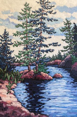 Along the Water's Edge by Jennifer Woodburn - Artist Showing Onsite At the Gallery
