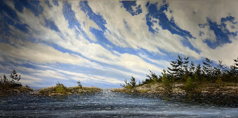 Where the Wind Takes Me by Lorne McDermott - Artist Painting & Showing Onsite At the Gallery