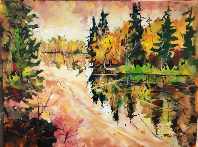 Autumn River II by Brian Buckrell - Artist Showing Onsite At the Gallery