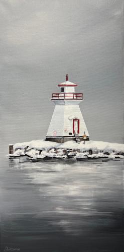 Winter In Southhampton by Janet Liesemer - Artist Showing Onsite At the Gallery
