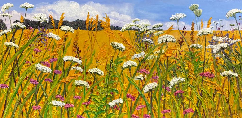 A Summer Song by Debra Lynn Carroll - Artist Painting & Showing Onsite At the Gallery