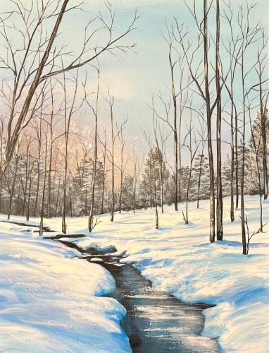 Icy Winter Morning by Janet Liesemer - Artist Showing Onsite At the Gallery