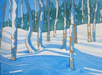 Snow Shoe Adventure by Gill Cameron - Artist Showing Onsite At the Gallery