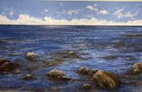 Beyond the Rocks by Lorne McDermott - Artist Painting & Showing Onsite At the Gallery