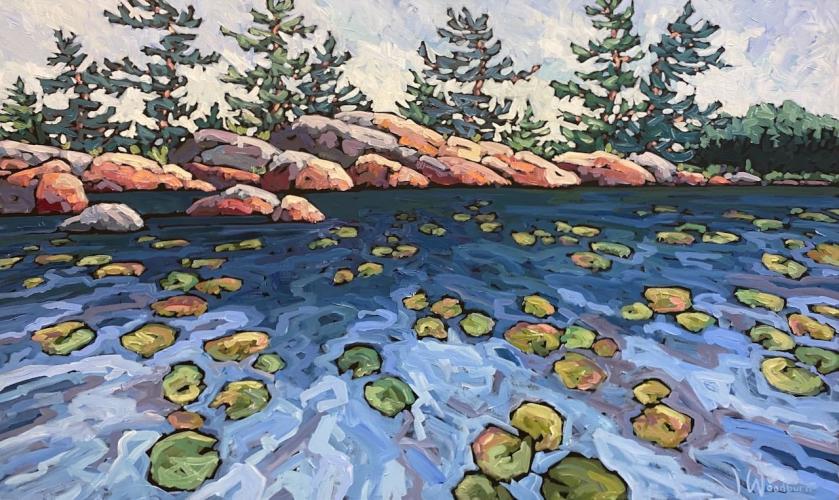 Lily Pad Bay by Jennifer Woodburn - Artist Showing Onsite At the Gallery